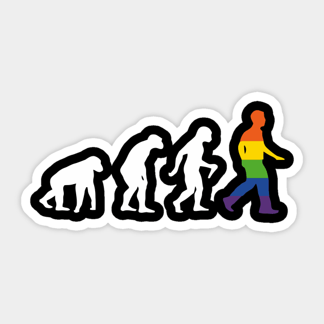 LGBT Evolution Sticker by Ramateeshop